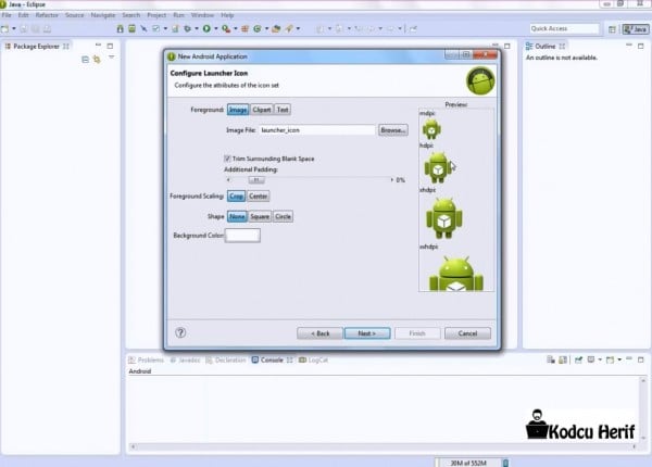 Eclipse Programı ve Android Uygulama Oluşturma