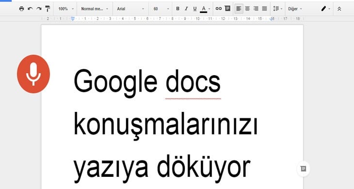 Google Docs Konuşmalarınızı Yazıya Döküyor