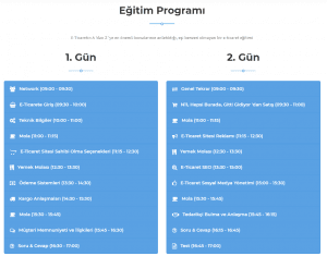 E-Ticaret Eğitimi Programı