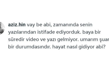 Hayat Nasıl Gidiyor Abi?